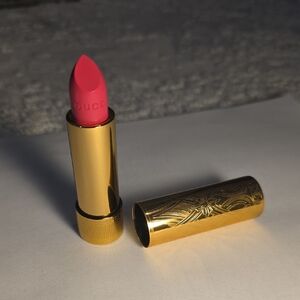 Gucci Bold Pink Lipstick in Ornate Gold Tube